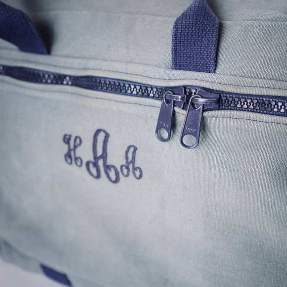 Vintage Cotton Canvas Pullman Luggage Bag - Picture 8 of 9